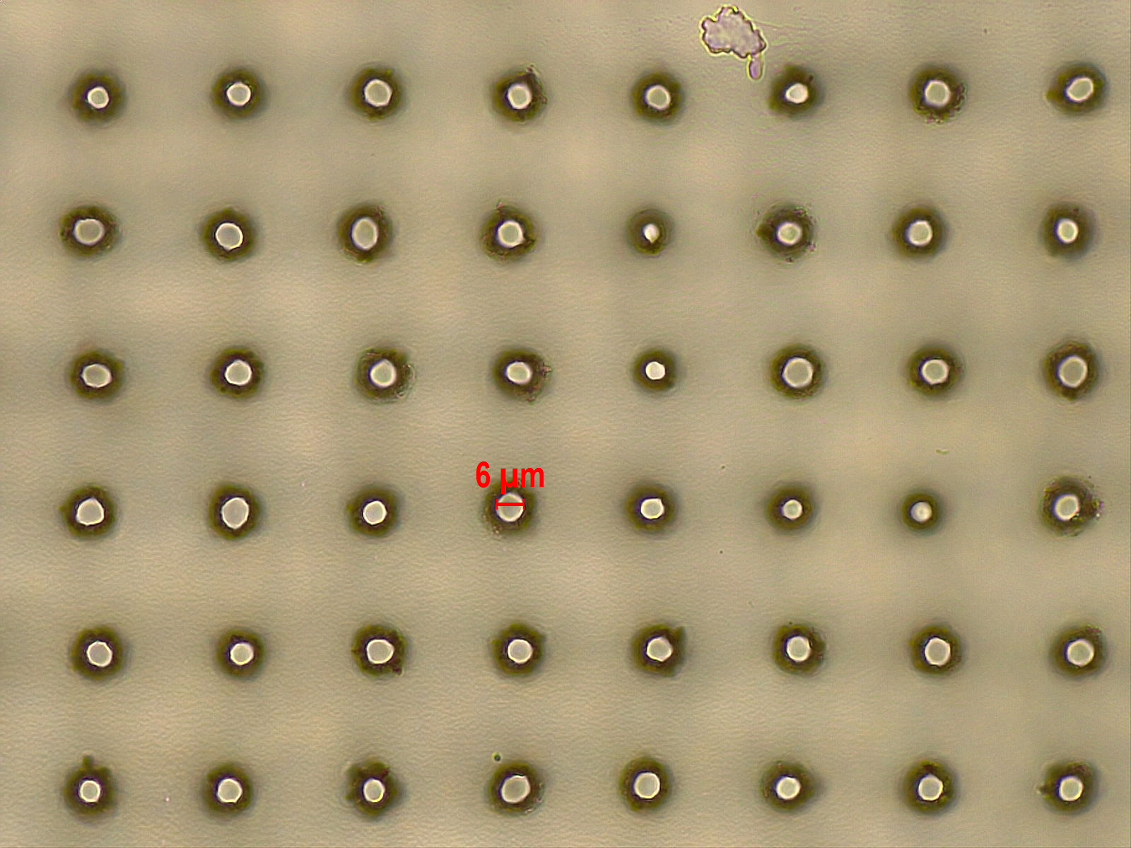 Micro-drilling of polymers