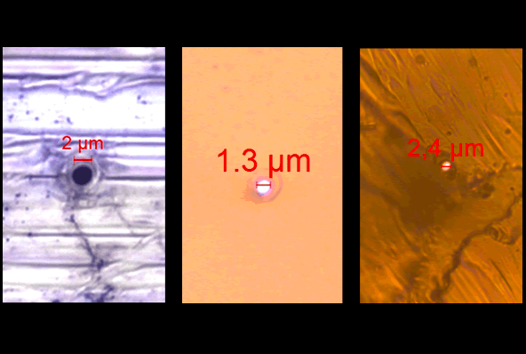Micro-holes smaller than 5 microns